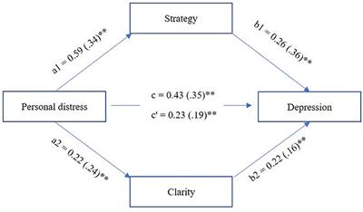 Specific emotion regulation difficulties mediate the relationship between personal distress and depressive symptoms in medical students